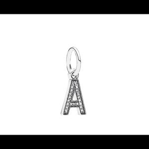 Pandora letter Charm “A”